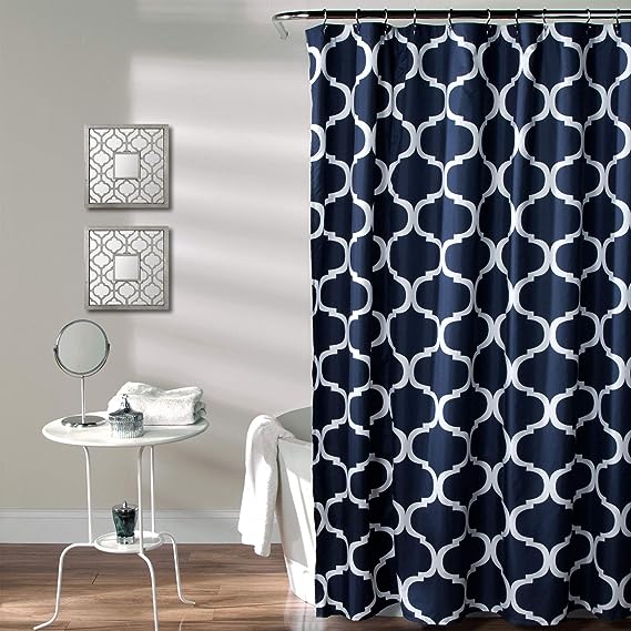 64% Off Lush Decor Navy Bathroom Shower Curtain 